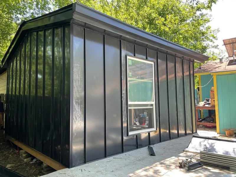 Black standing seam metal wall panels for Metal Roof Installation in Grosse Pointe Farms